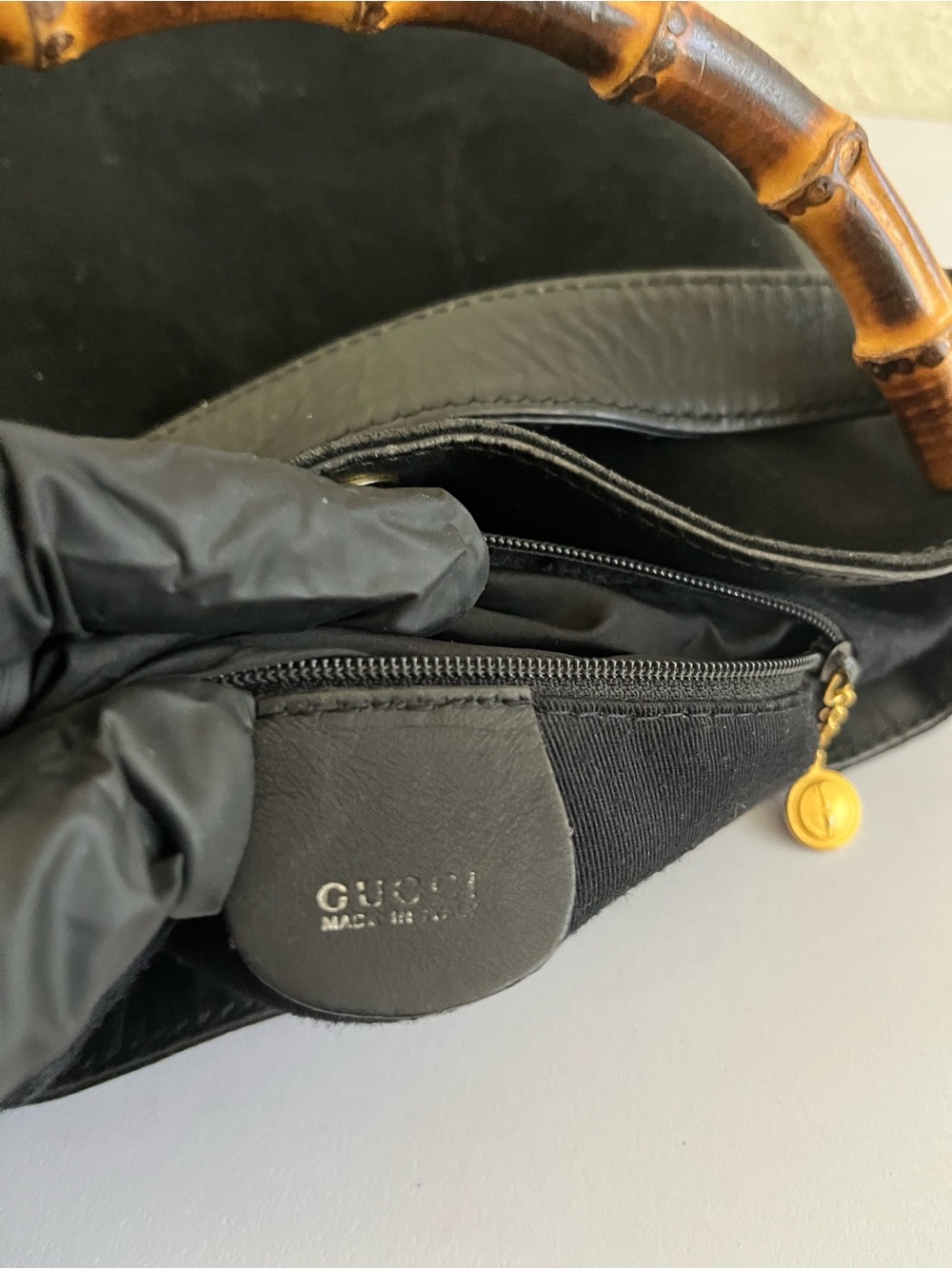 Gucci vintage bamboo handle hobo bag - Picture 2 of 11